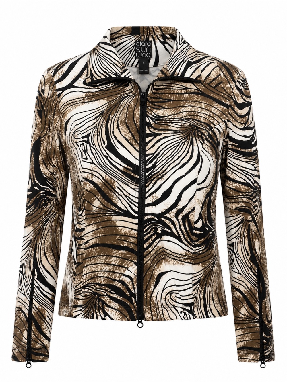 Clara Sun Woo marbled zip up jacket, small